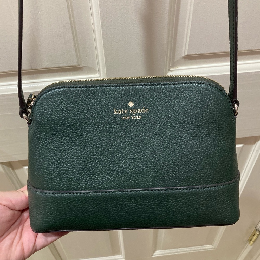 NWT Kate Spade Hanna Deep Evergreen Crossbody Purse Bag - Picture 2 of 14